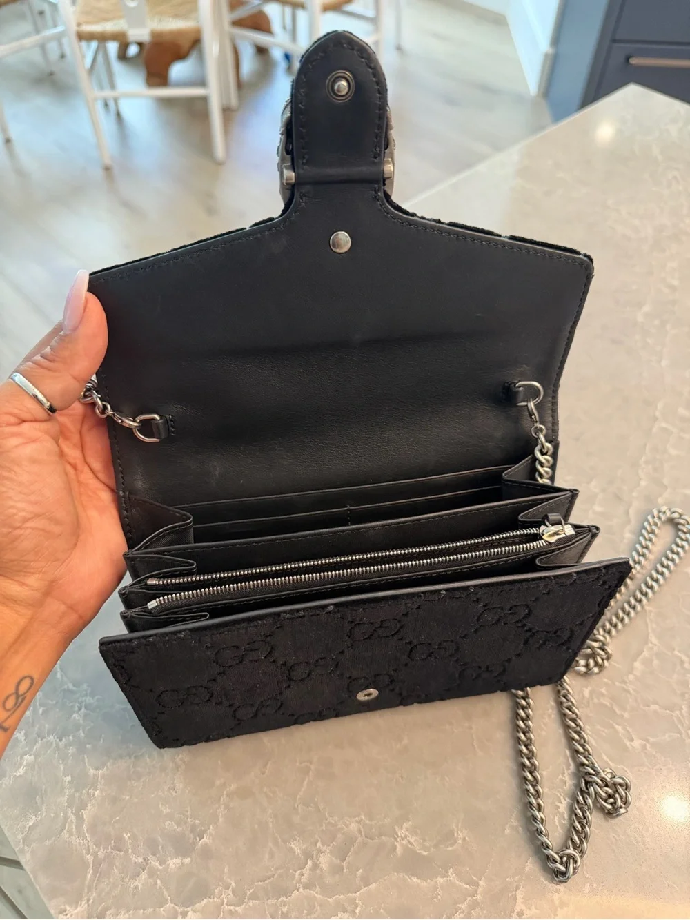 Gucci Mini GG Velvet Dionysus crossbody bag